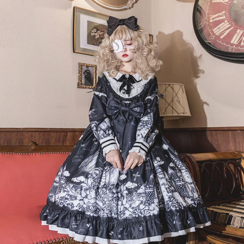 Gothic Lolita Dark Color Loli Autumn Winter Daily Lolita High