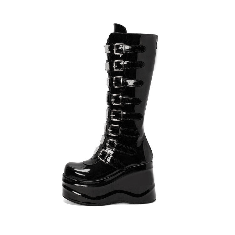 Main Character Sky-High Buckle Boots