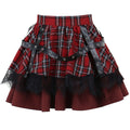 Harajuku Punk Plaid Bubble Mini