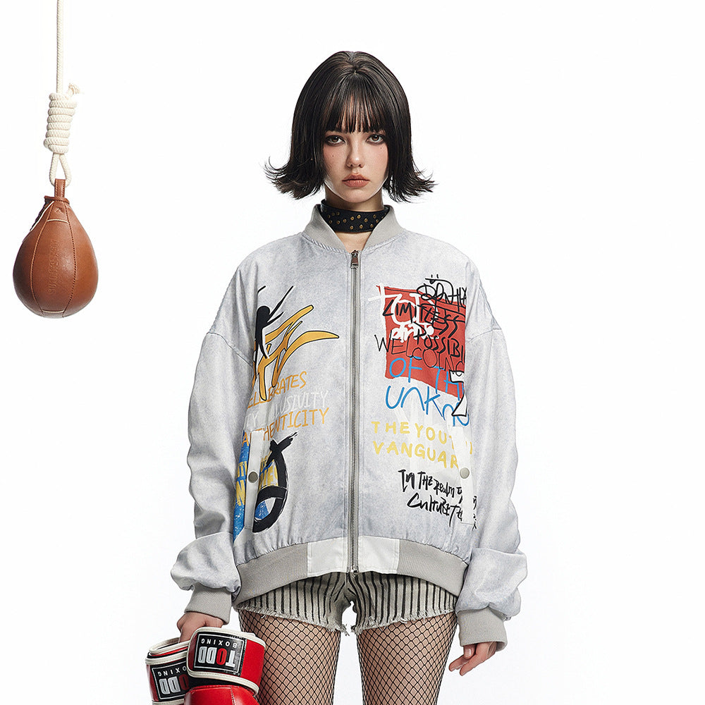 Urban Anarchy Graffiti Letter Pilot Jacket