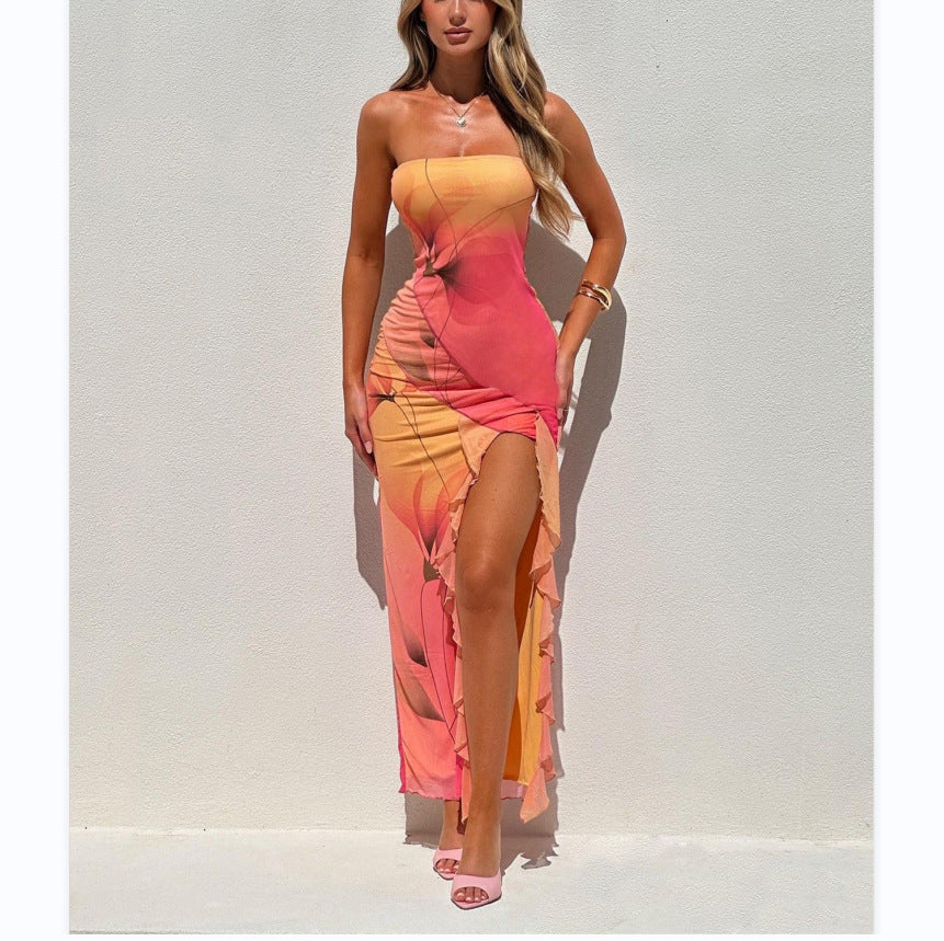 Hot-Girl Cutout Y2k Slip Dress