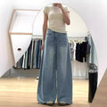 Sculpted High-Rise Wide-Leg Denim
