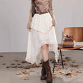 Avant-Garde Hollowed Asymmetrical Skirt