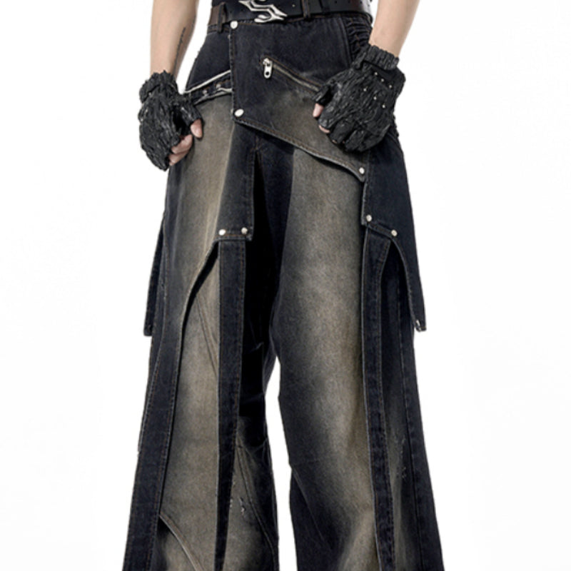 Avant-Garde Deconstructed Slayer Baggy Jeans