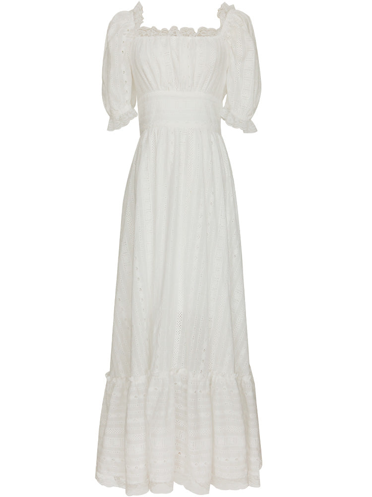 Meadow Muse Square-Neck Bubble Dress