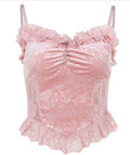 Romantic Lace Edge Corset Top