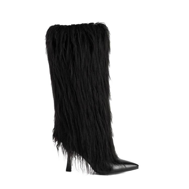 Feral Fur Queen Stiletto Boots