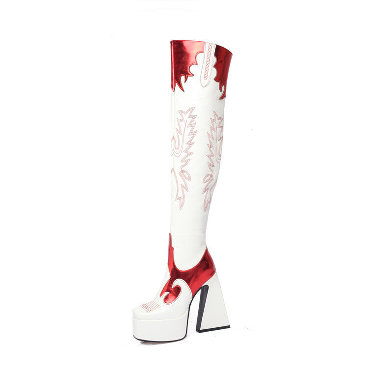 Devil Wears Dominance Knee-High Platform Boots