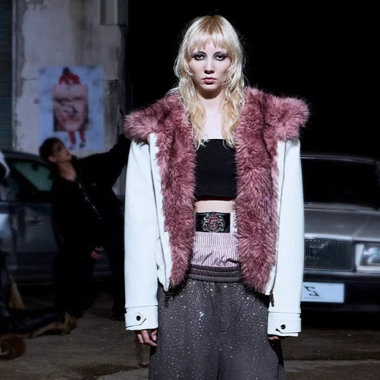 Opulent Faux Fur Power Jacket