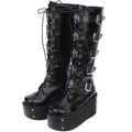 Dark Coven Gothic Knee-High Boots