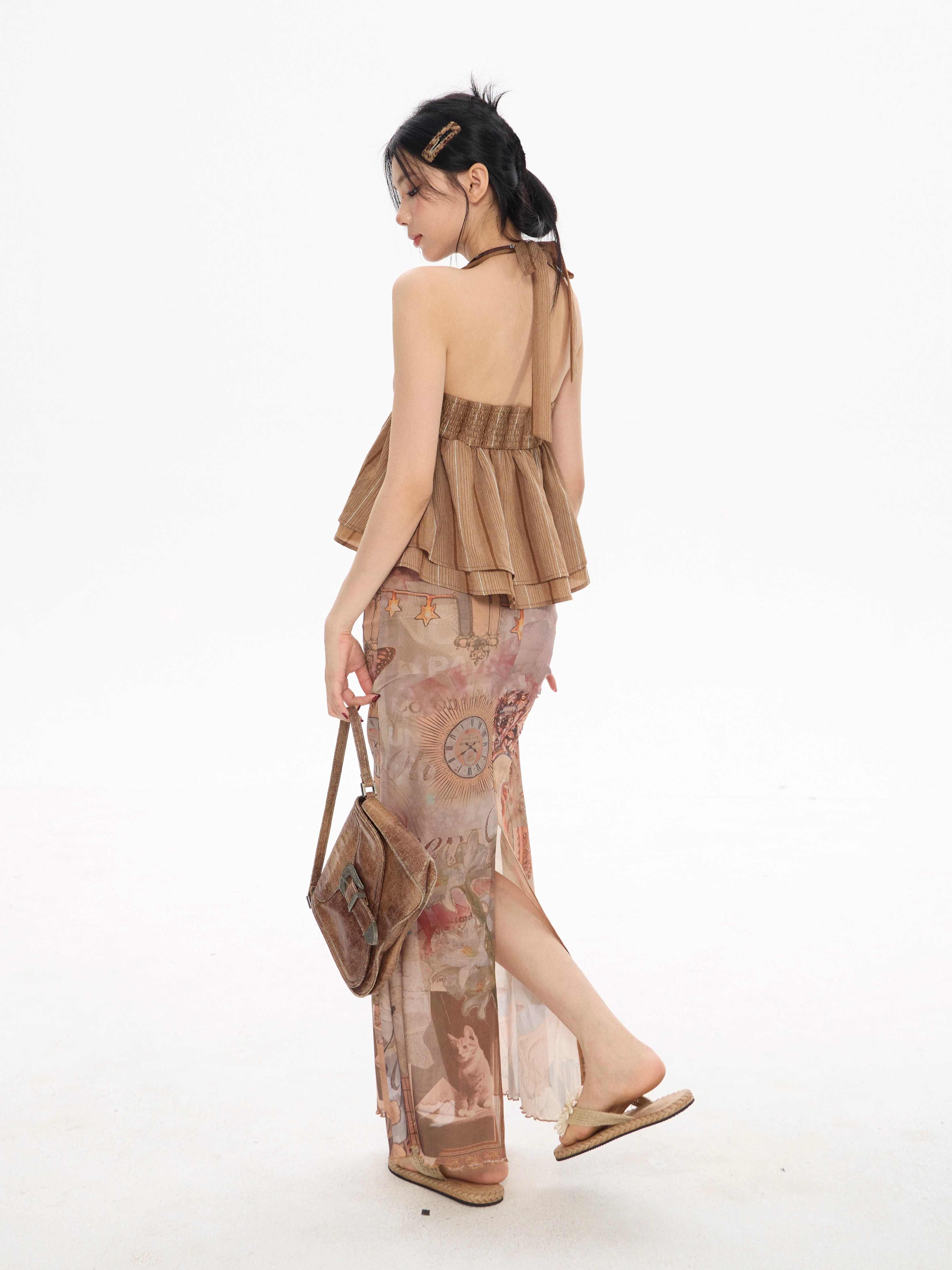 Ethereal Butterfly Maxi Skirt