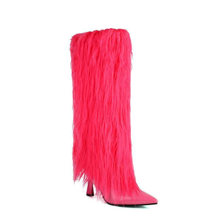 Feral Fur Queen Stiletto Boots