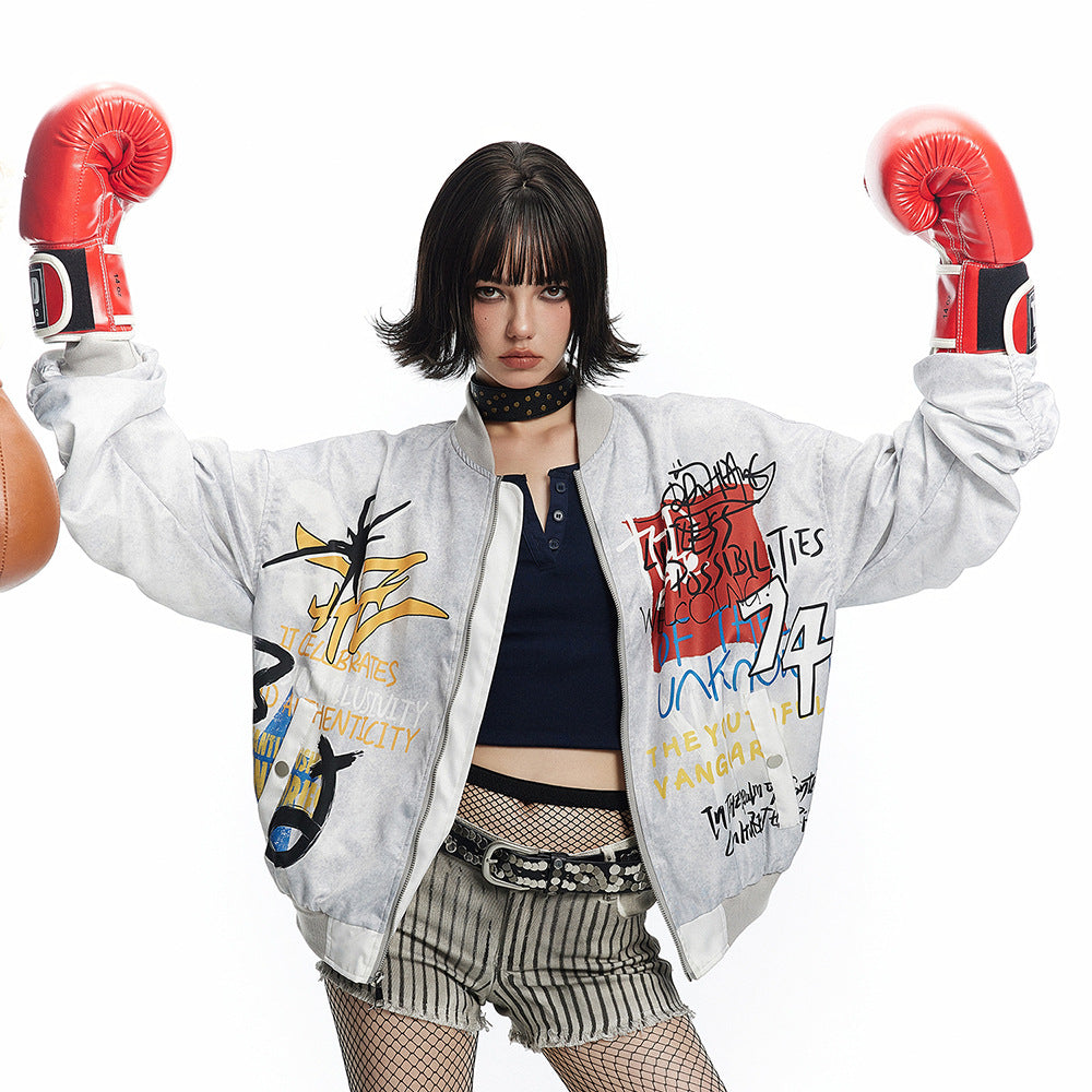 Urban Anarchy Graffiti Letter Pilot Jacket