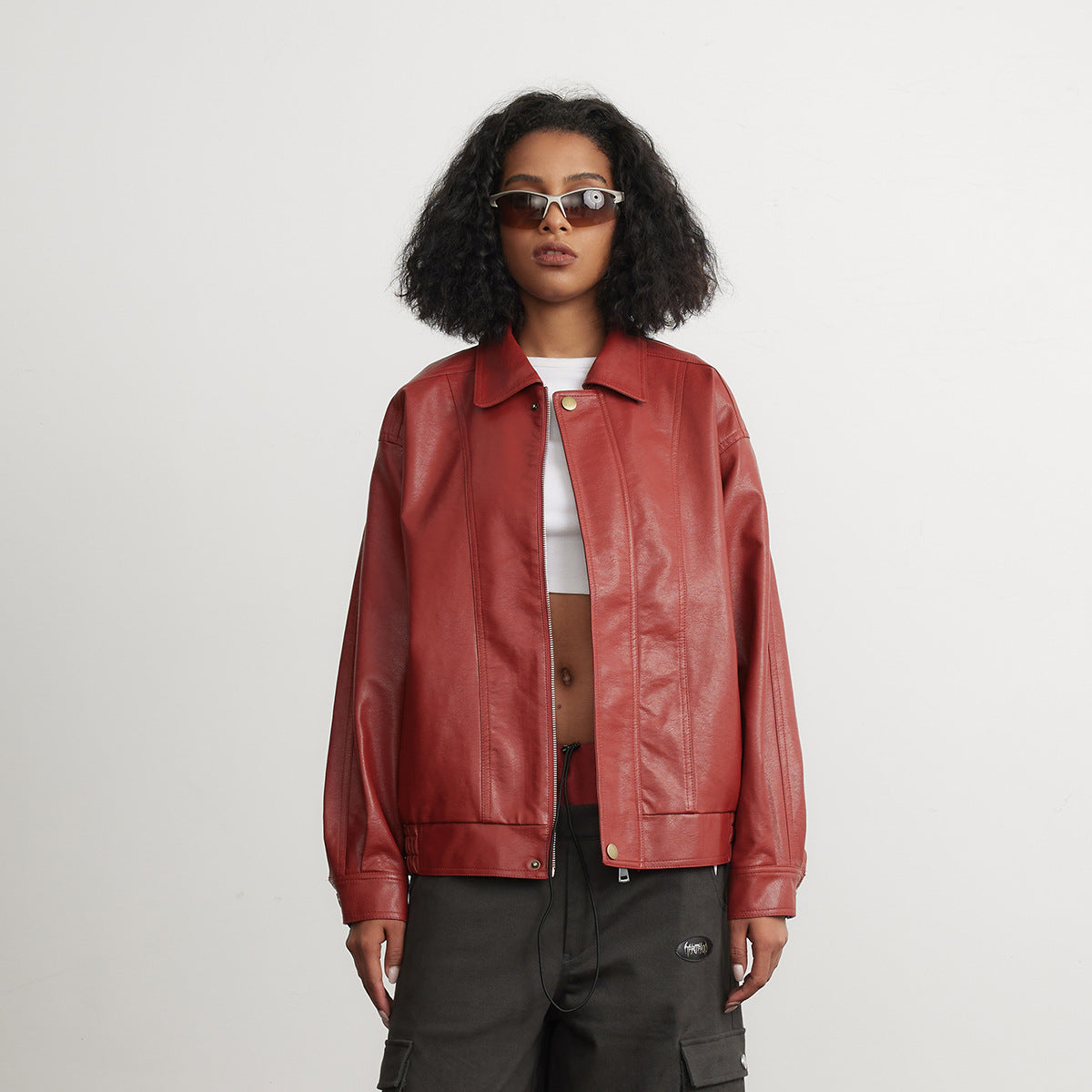 Racer Cool Girl Vegan Leather Jacket