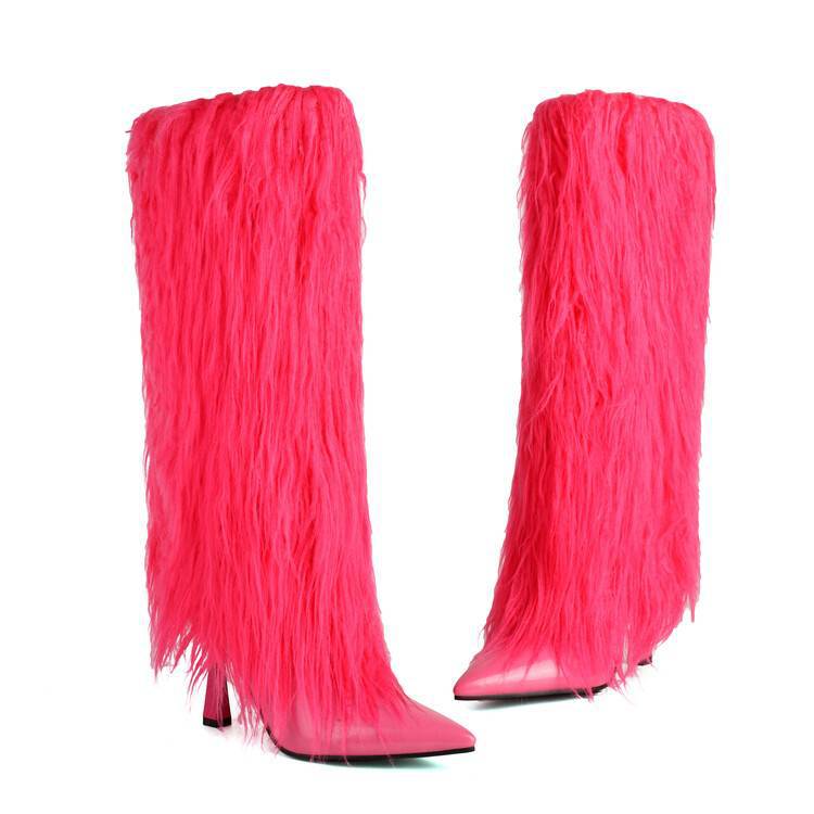 Feral Fur Queen Stiletto Boots