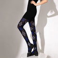 Gothic Diamond Contrast Tights