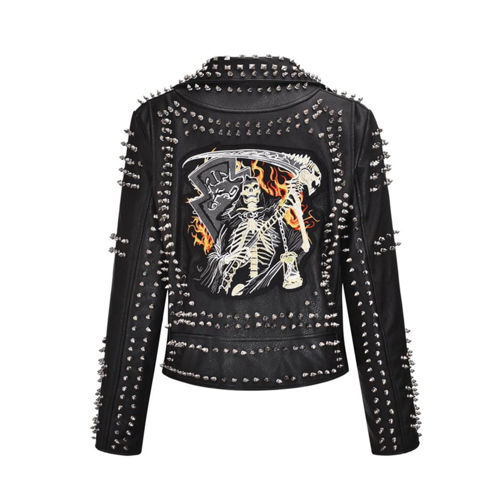 Underground Rock Studded Skeleton Jacket