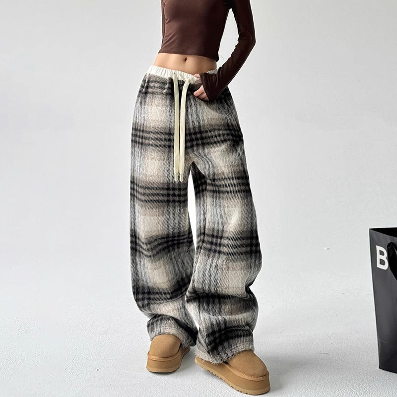 Cozy Rebel Plaid boyfriend Pants