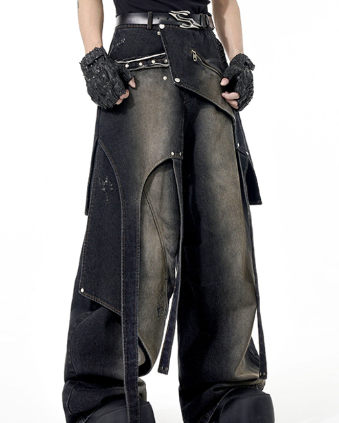 Avant-Garde Deconstructed Slayer Baggy Jeans
