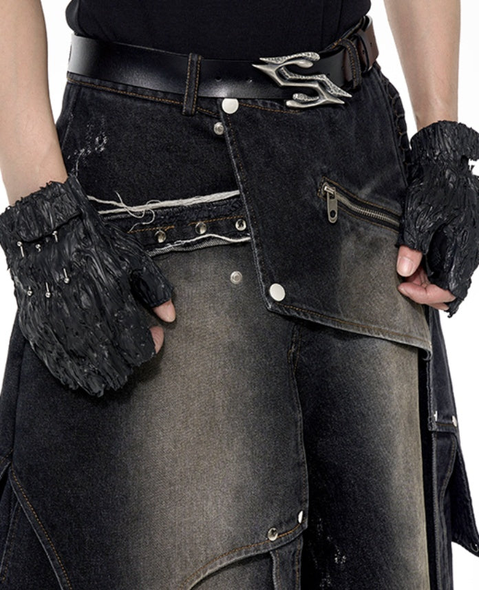 Avant-Garde Deconstructed Slayer Baggy Jeans