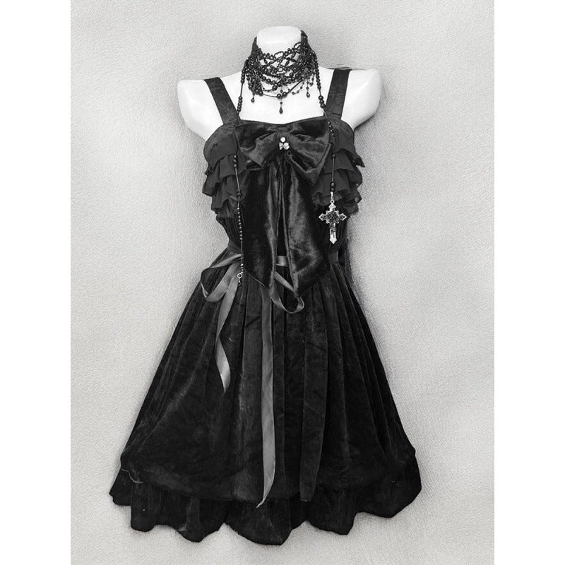 Gothic Lolita Two-Piece Dress & Cardigan Set