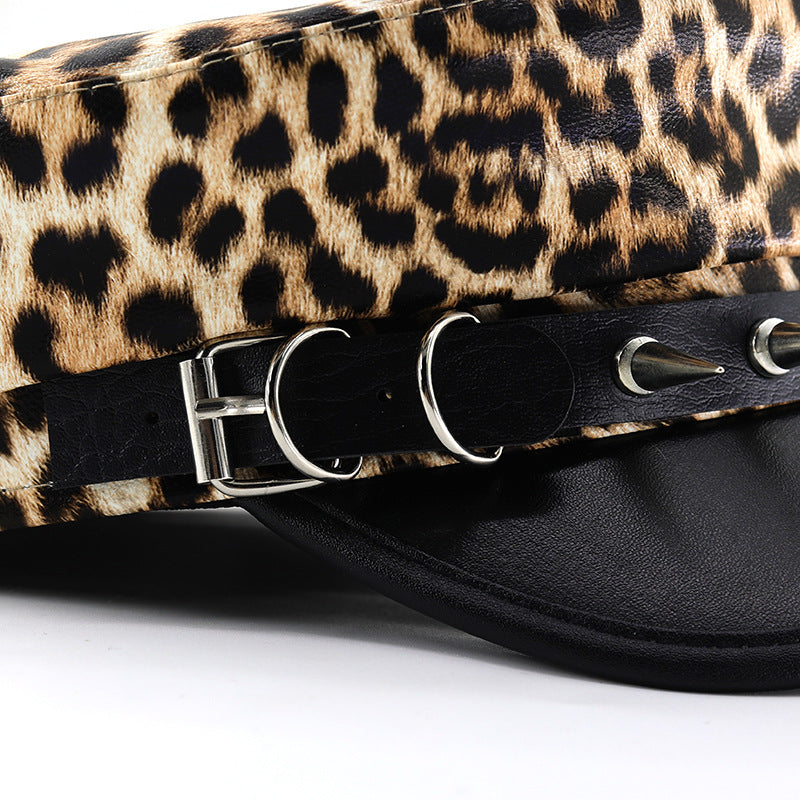 Wild Edge Y2K Leopard Luxe Statement Hat