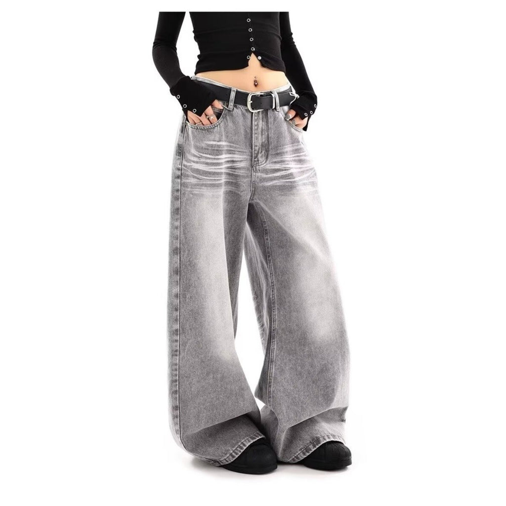 Urban Muse High-Waist Loose Wide-Leg Jeans