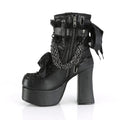 Gothic Retro Anime Lace and Chain Platform Boots