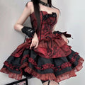 Dark Doll Anime Strapless Top & Puff Skirt Set