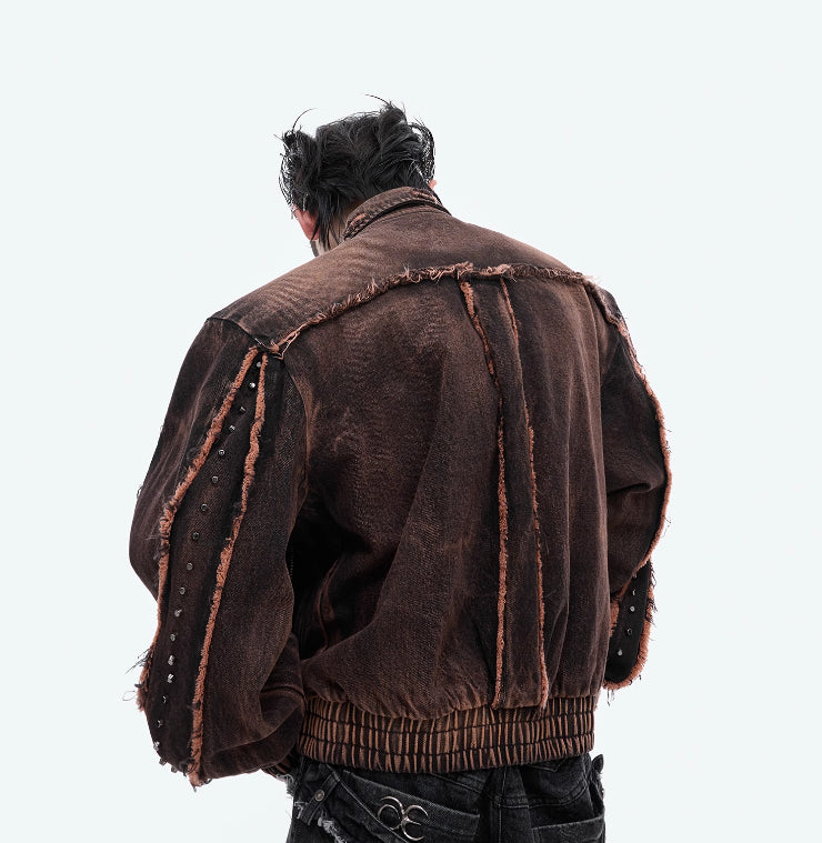 Architectural Shoulder Urban Denim Jacket