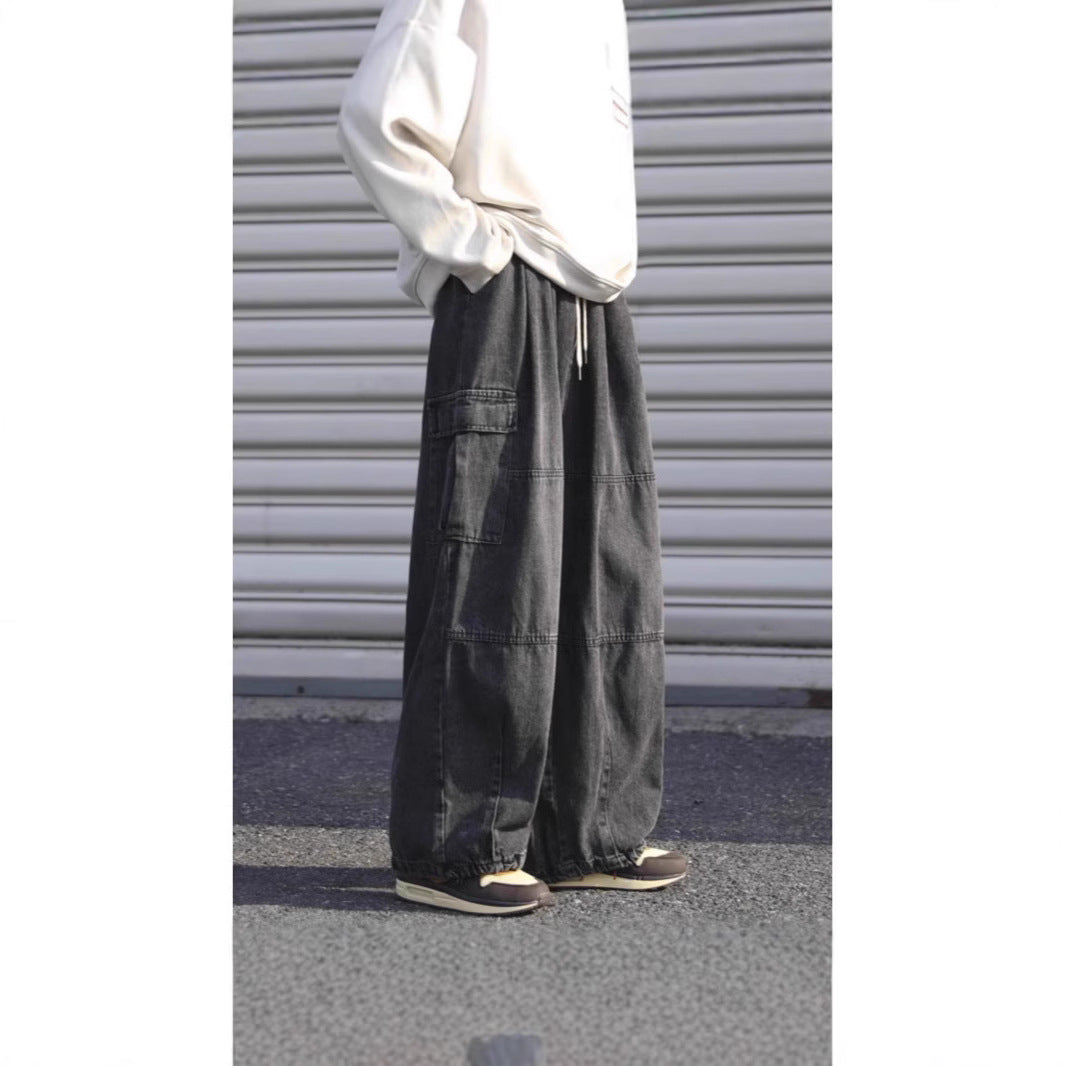 Urban HK Street Baggy Tie Jeans