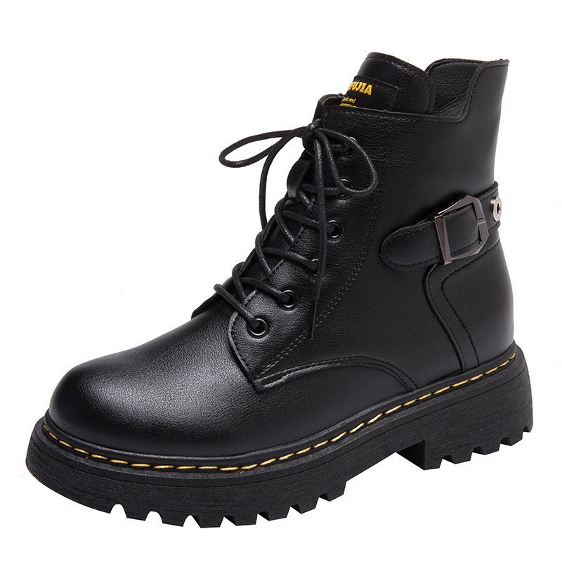 Classic UK-Inspired Thick-Soled Ankle Boots