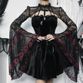 Shadow Bloom Embossed Lace Top