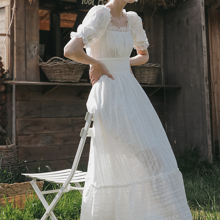 Meadow Muse Square-Neck Bubble Dress