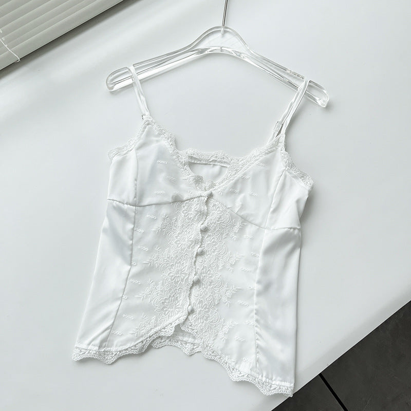 Y2K Babygirl Lace Satin Cami