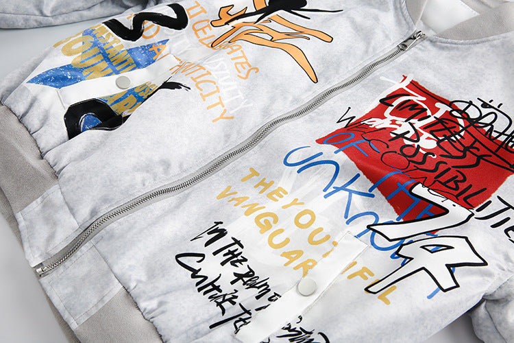 Urban Anarchy Graffiti Letter Pilot Jacket
