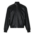 Vintage-Style Rivet PU Leather Coat