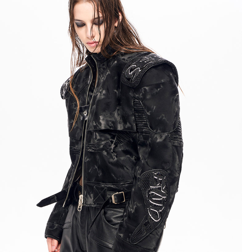 Y2K Cyber Punk Motorcycle Jacket