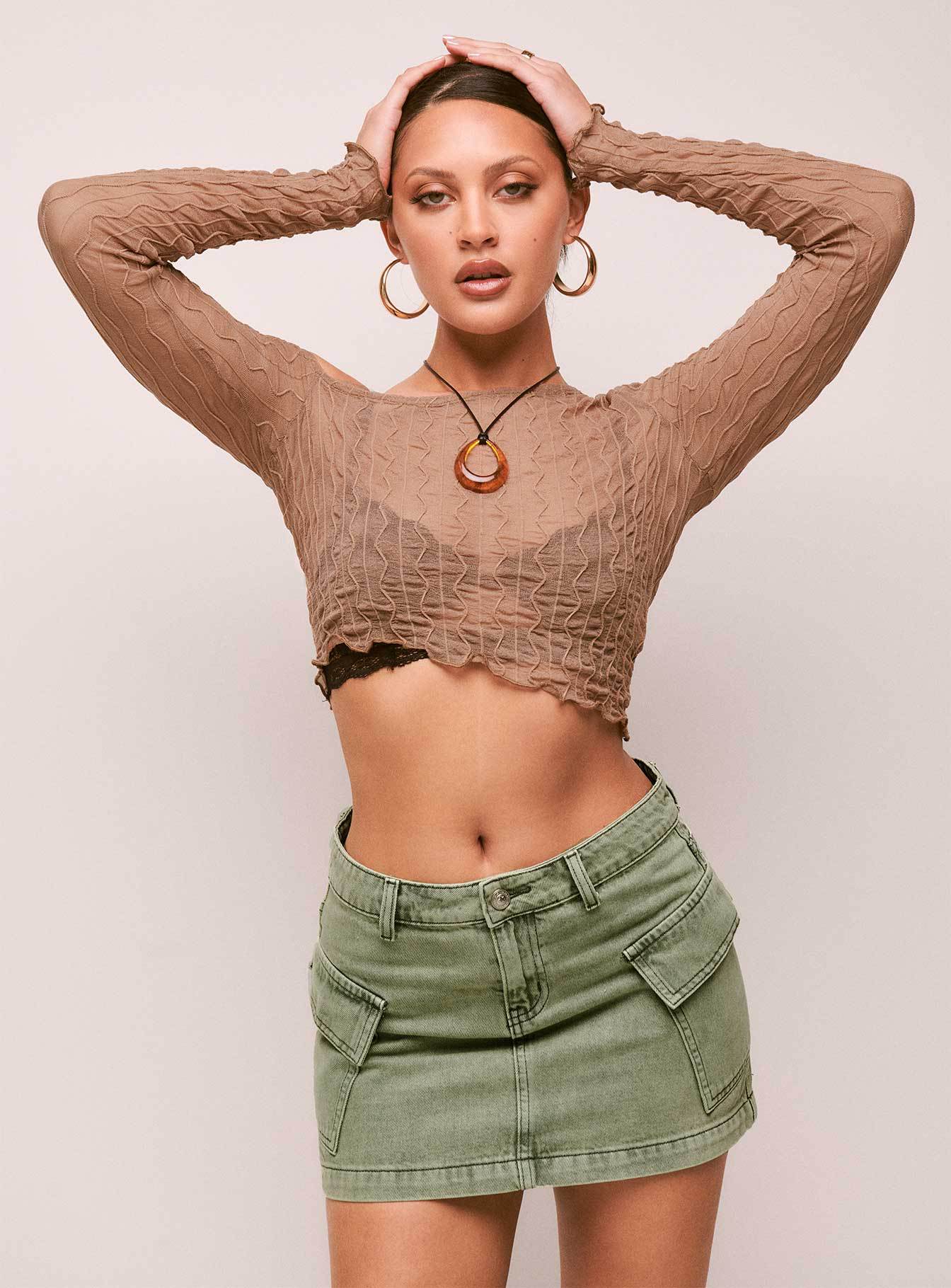 Everyday Cool Girl Solid Denim Mini