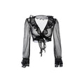 Soft Girl Lightweight Ruffle Cotton Gauze Top