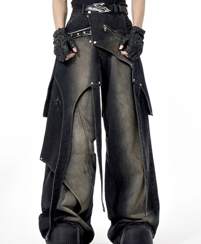 Avant-Garde Deconstructed Slayer Baggy Jeans