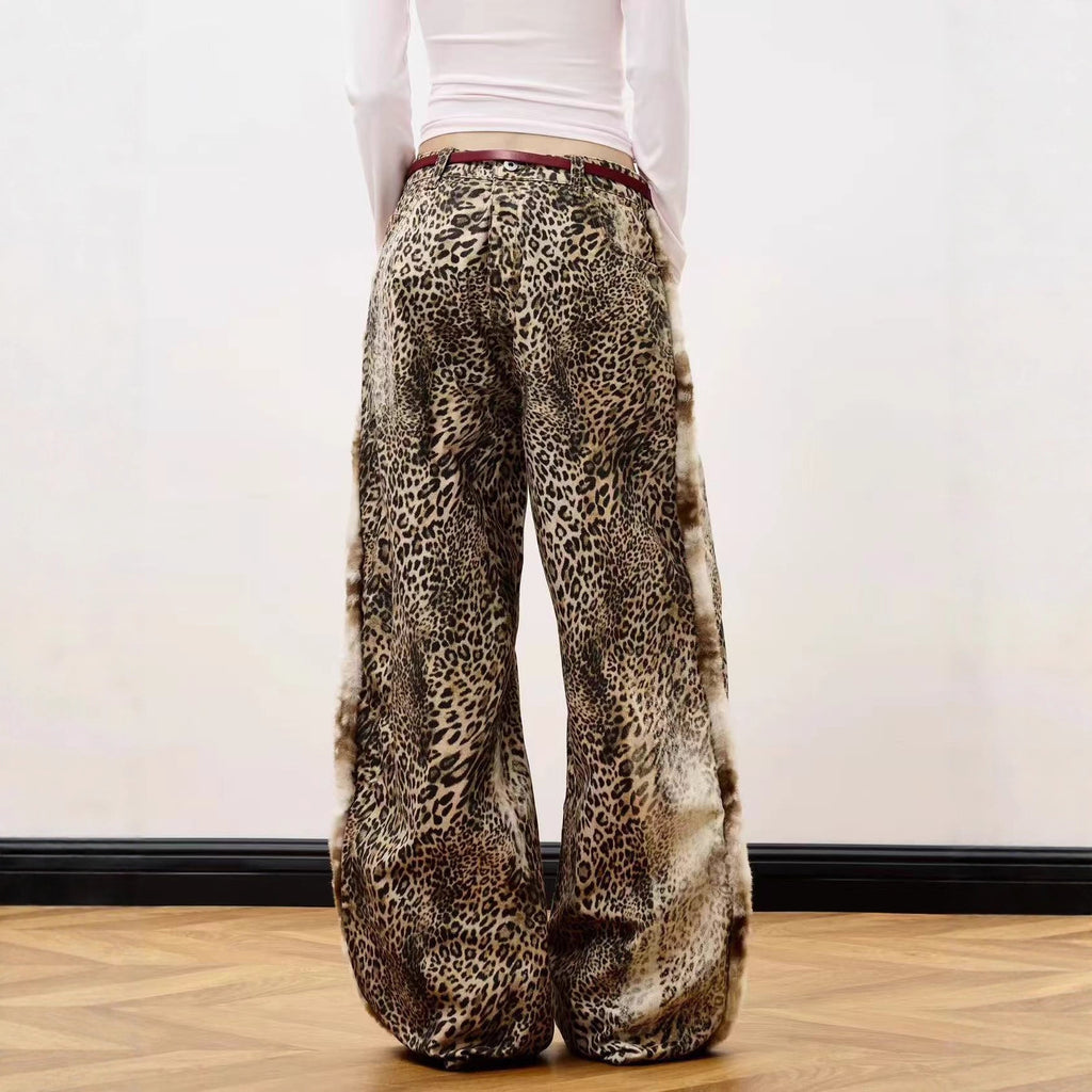 Retro Y2K Wild Animal Baggy Jeans