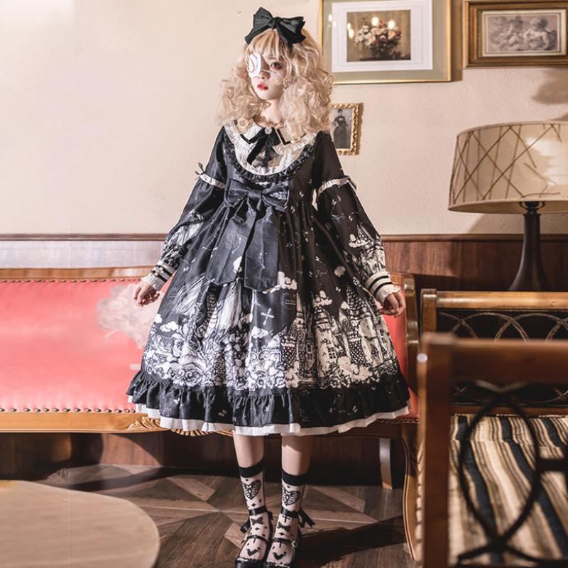 Gothic Lolita Dark Color Loli Autumn Winter Daily Lolita High