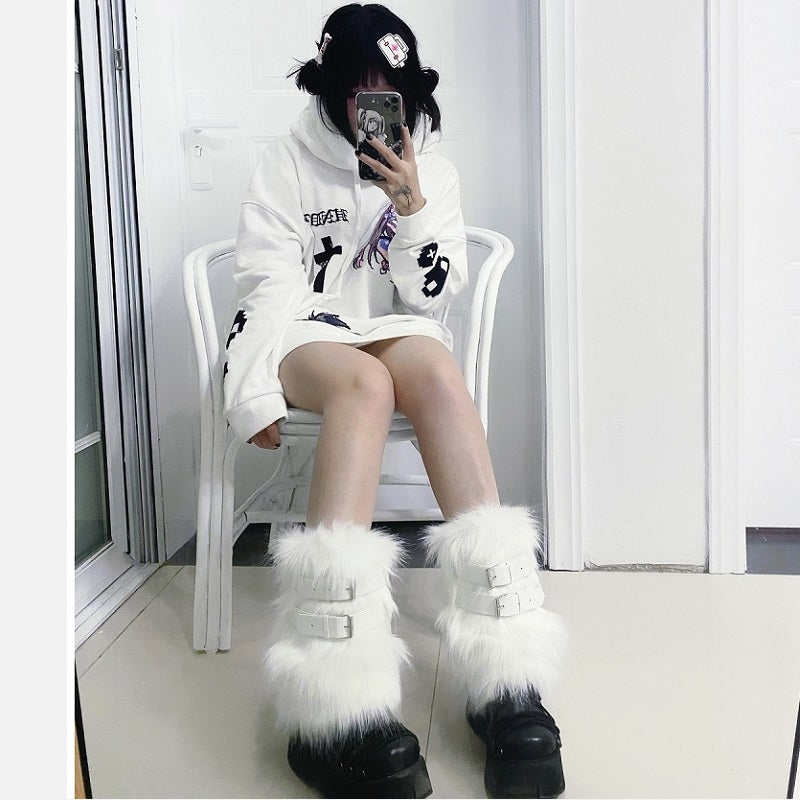 Y2K Harajuku Buckle Socks