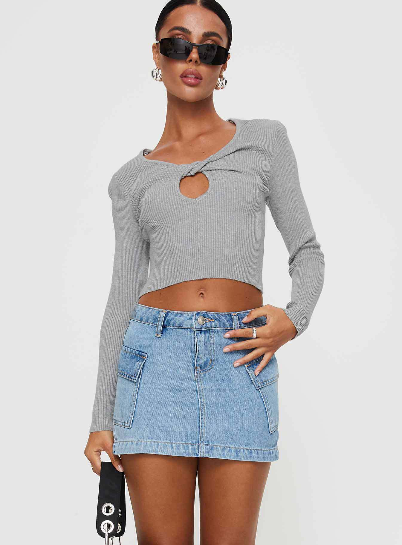 Everyday Cool Girl Solid Denim Mini
