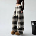 Cozy Rebel Plaid boyfriend Pants