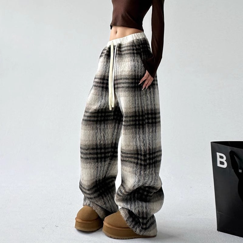 Cozy Rebel Plaid boyfriend Pants