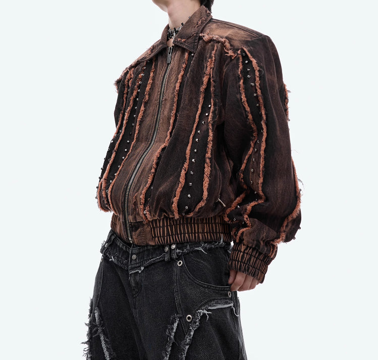 Architectural Shoulder Urban Denim Jacket