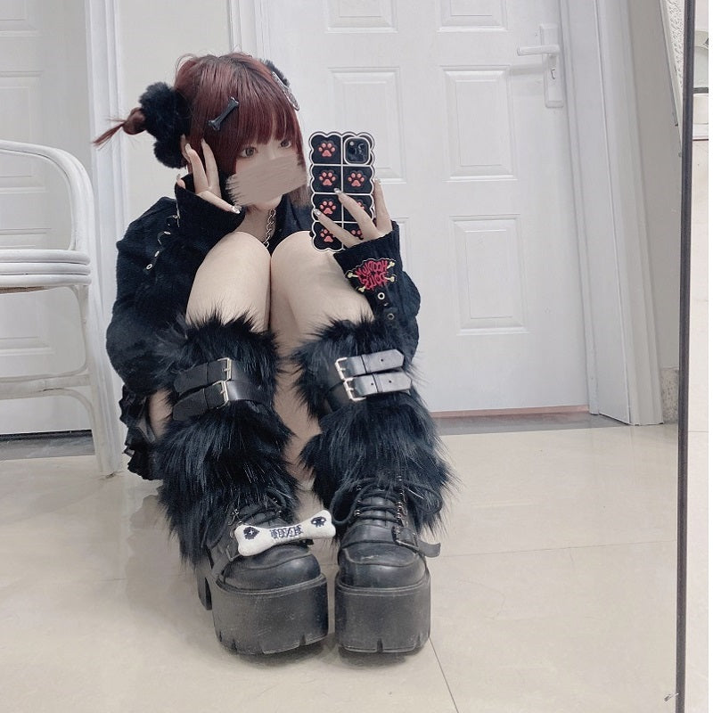 Y2K Harajuku Buckle Socks