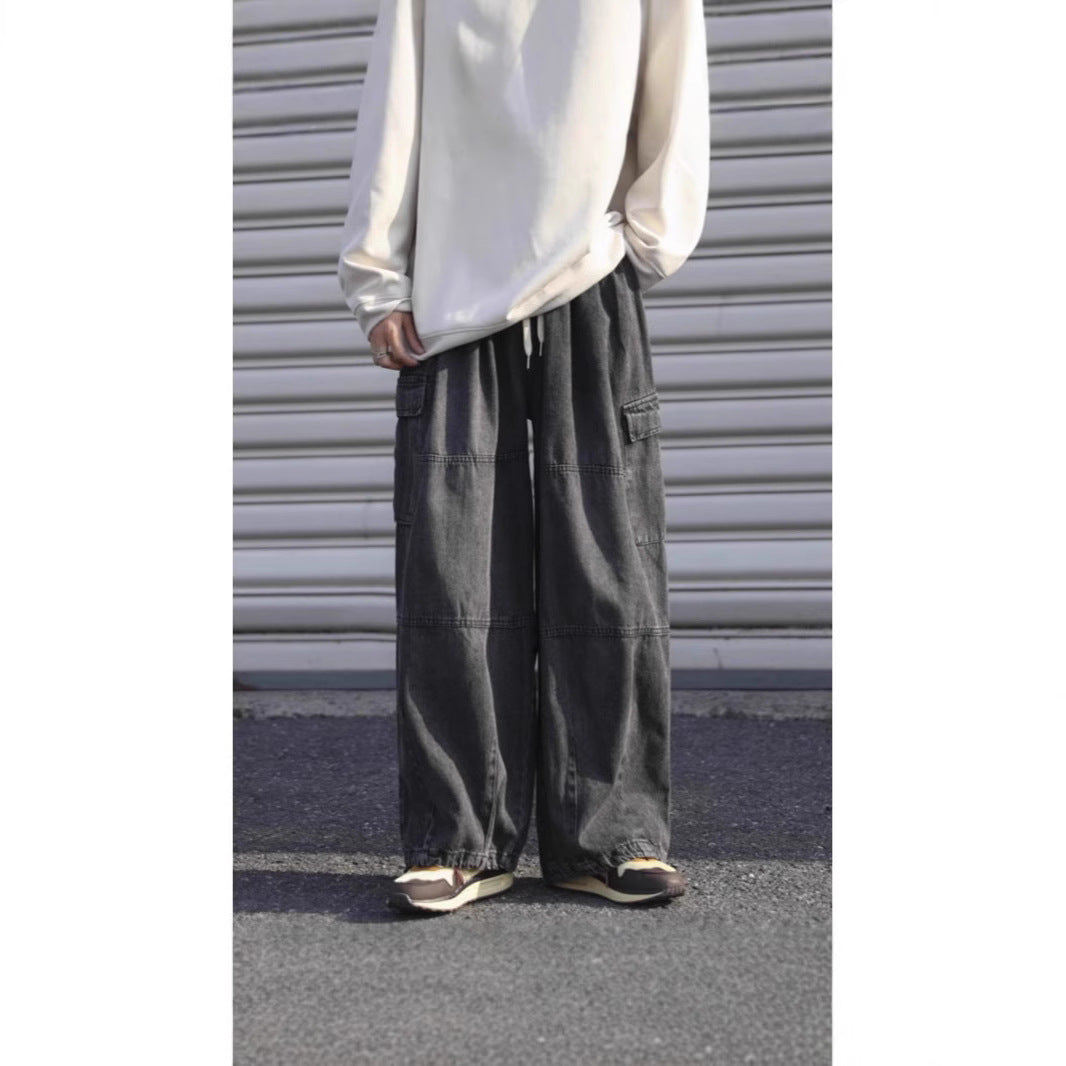 Urban HK Street Baggy Tie Jeans